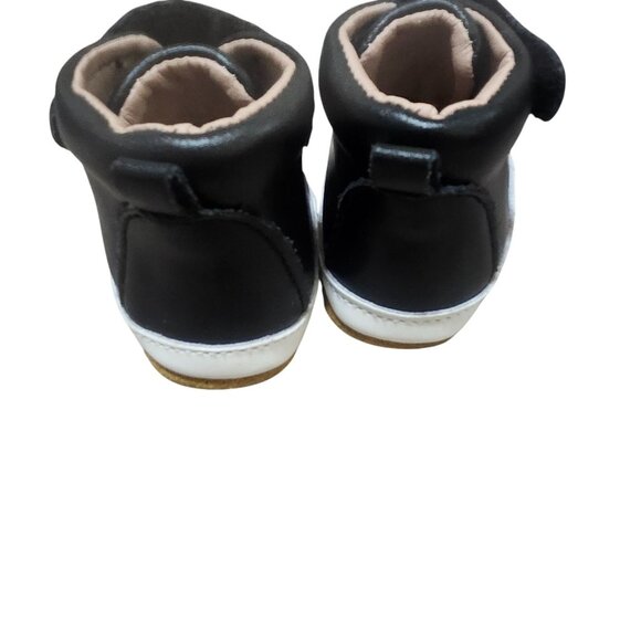 A Bear Co Toddler Size 2 Spider Web High Top Sneakers Leather Black Goth Punk - Picture 11 of 16